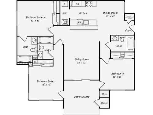 Floor plan C1