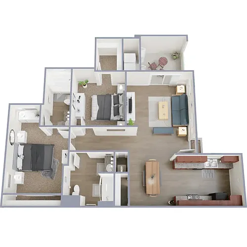Floor plan 2 Bedroom