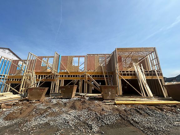 Rear Elevation Construction Progress.