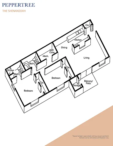 Floor plan The Shenandoah