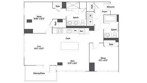 Floor plan B10T
