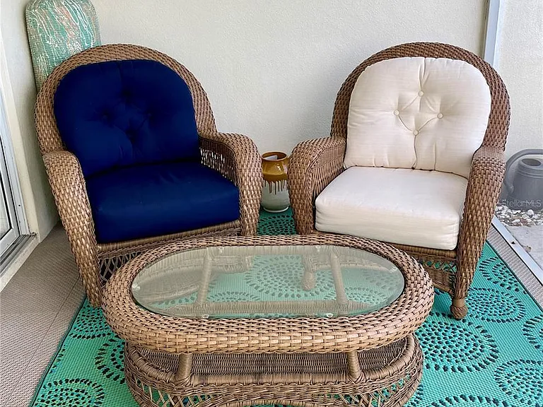 Sitting Area in Screened Lanai