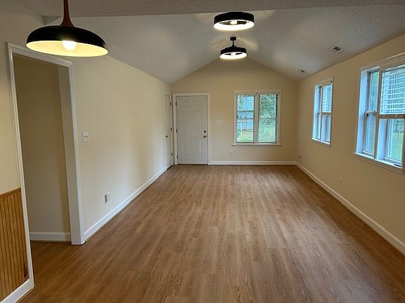 Large living room with new flooring