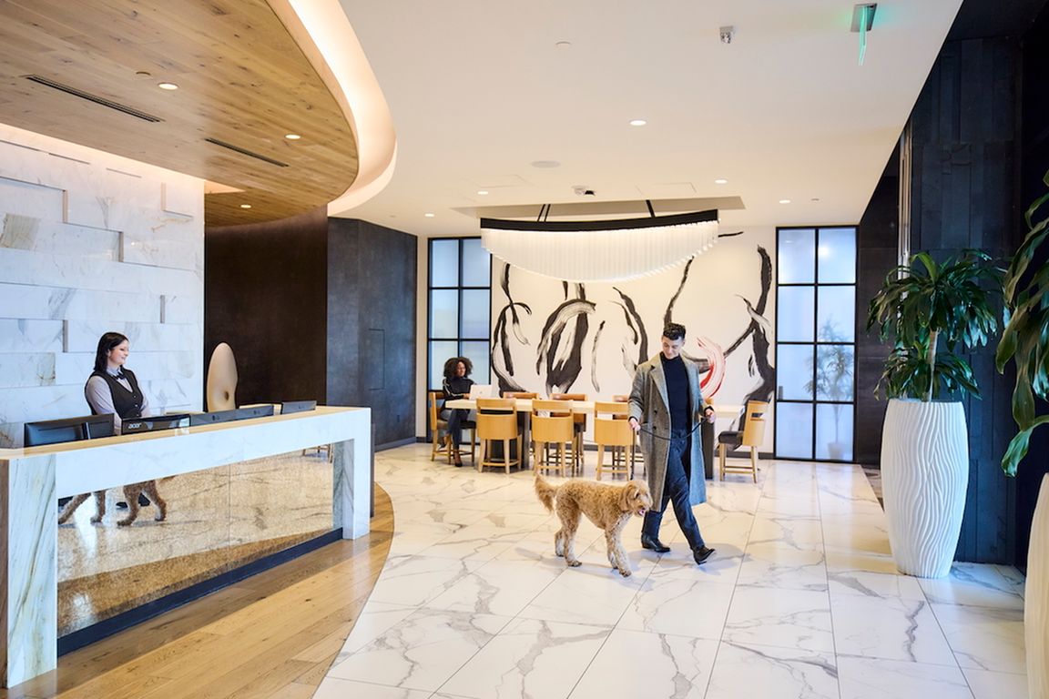 One Cardinal Way is pet friendly with 24 hour security