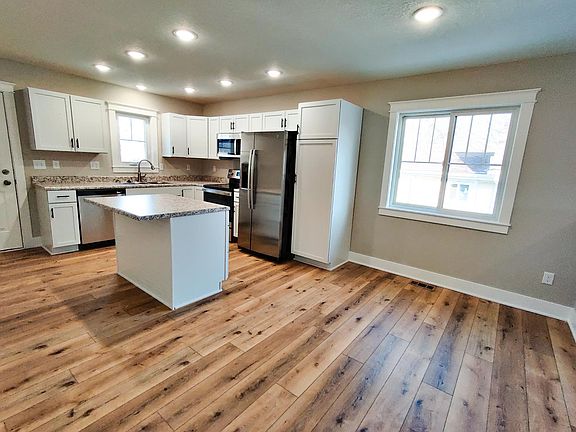Dining area and kitchen