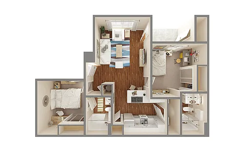 Floor plan 2X2