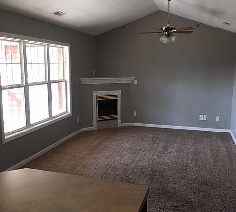 Valted ceiling in living room