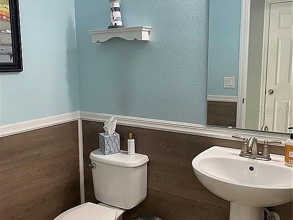 1/2 bathroom on first floor