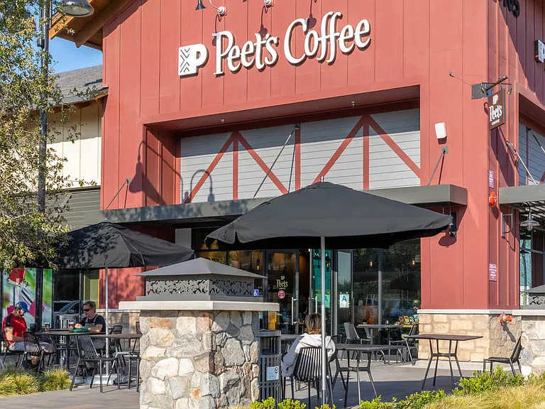 Stop by for coffee at the nearby The Vineyards in Porter Ranch
