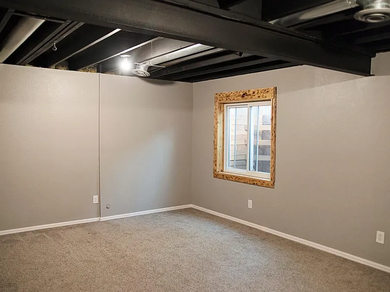 Basement with egress window