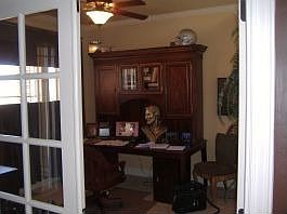 Main floor office w/ French doors