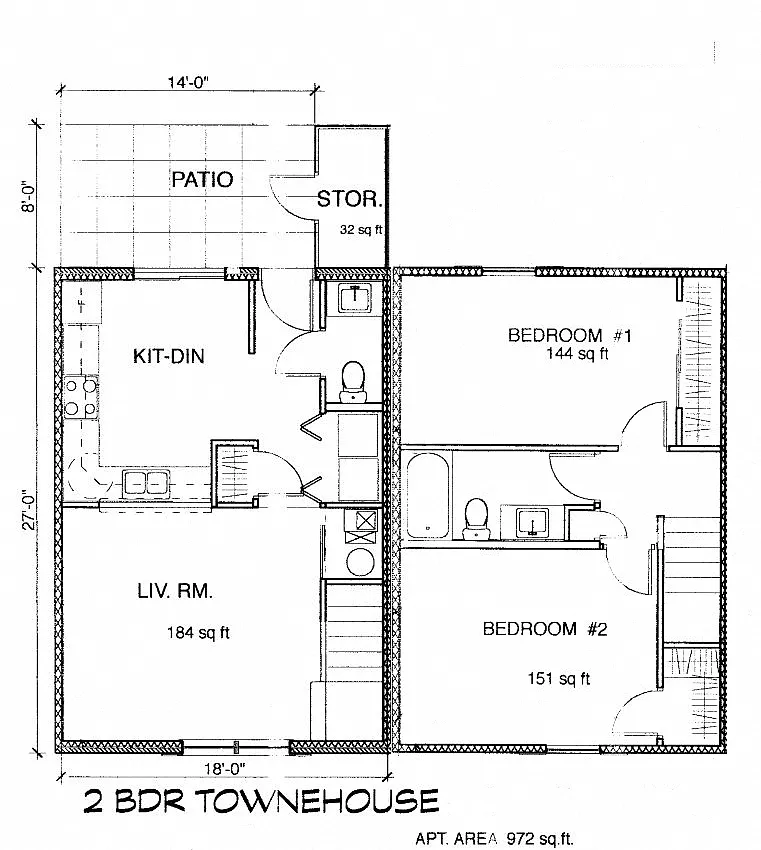 Floor plan 2 Bedroom
