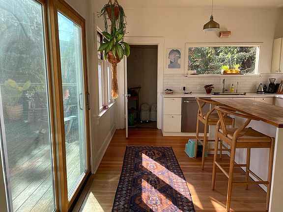Kitchen (slide door to large porch with views to the East)