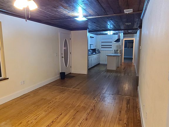 Living room view to front door