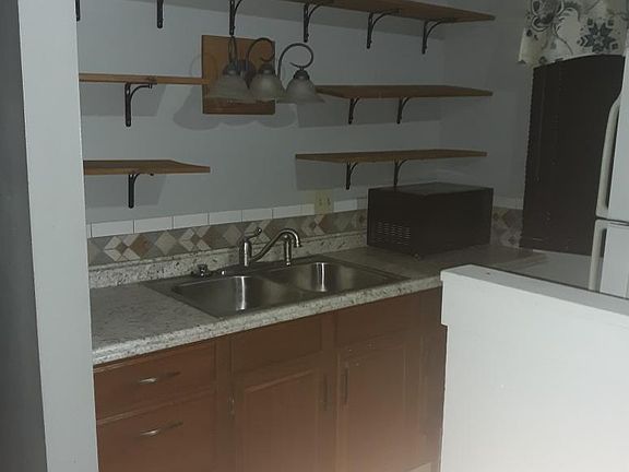 Kitchen with plenty of shelving