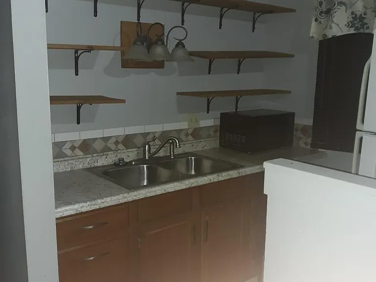 Kitchen with plenty of shelving
