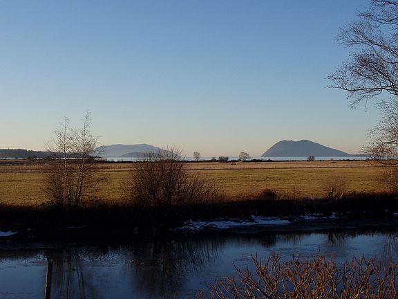 Looking west
