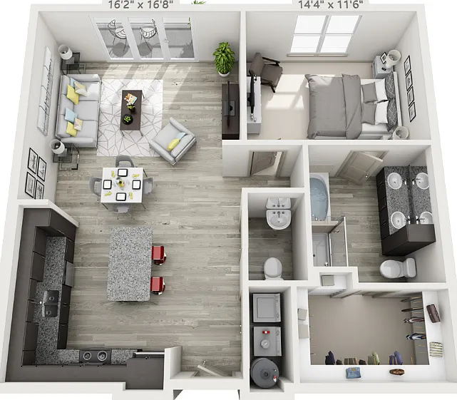A3 floor plan Eastbank at Waterside