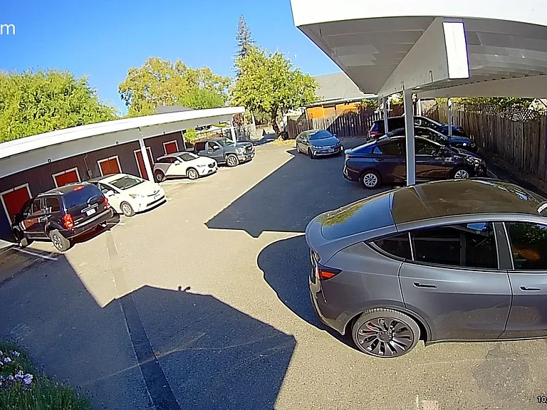 Carport with lights plus security camera