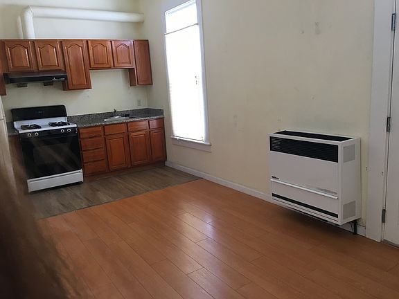 Living room with working heater