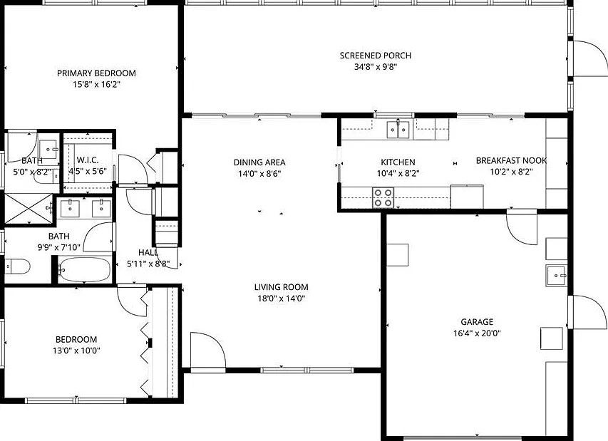2 bed, 2.0 bath, 1199 sqft, $3,595 — Photo 2