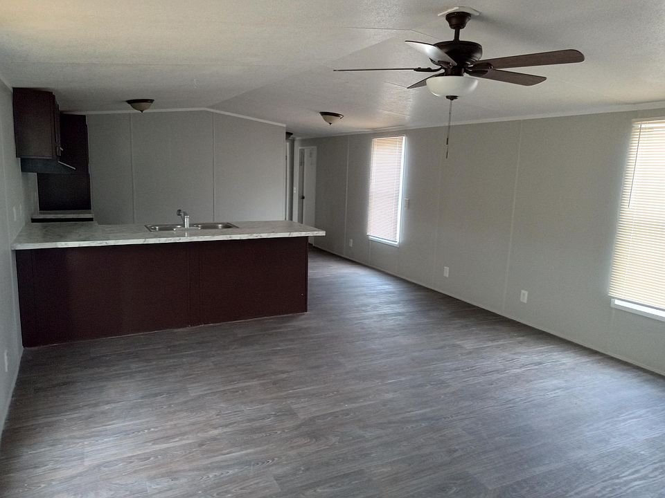 Large open kitchen and living room.