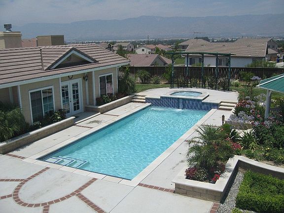 Pool and Pool House from Bedroom