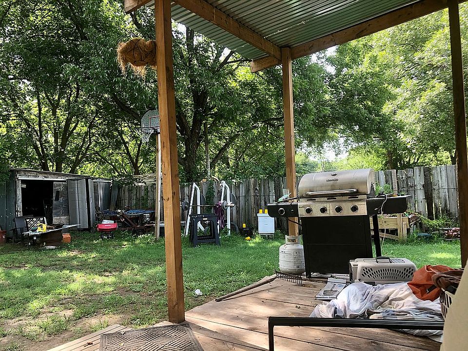 Backyard from porch.