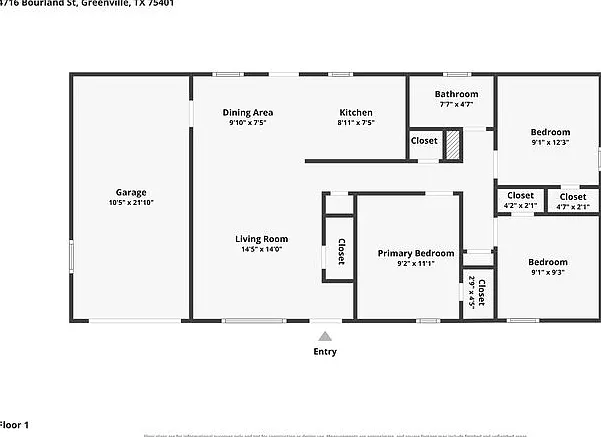 3 bed, 1.0 bath, 851 sqft, $1,270 — Photo 2