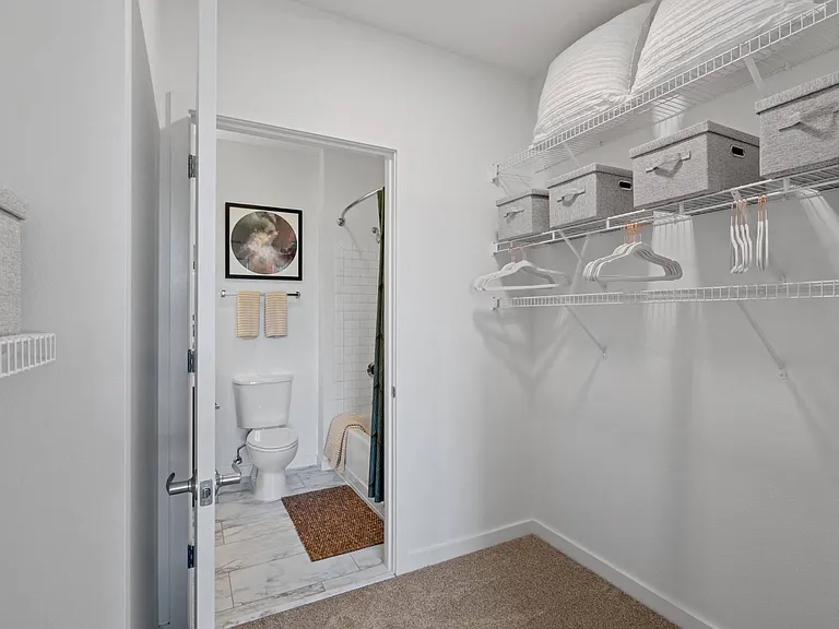 Large Walk-In Closet at The Parker Apartments in Portland, OR 97209