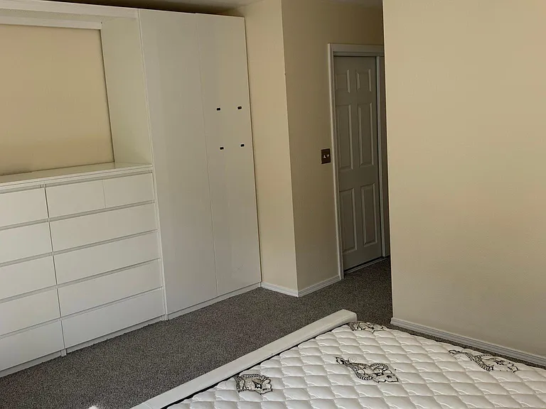 Master bedroom storage and built-in closet