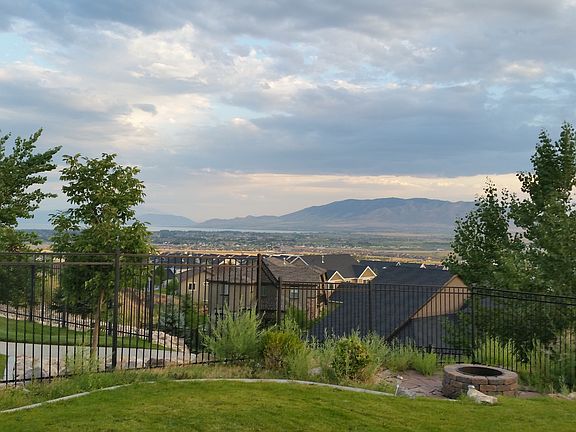 Back yard with Fire Pit