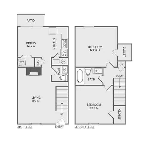 Floor plan The Birch - 2.15A Townhome