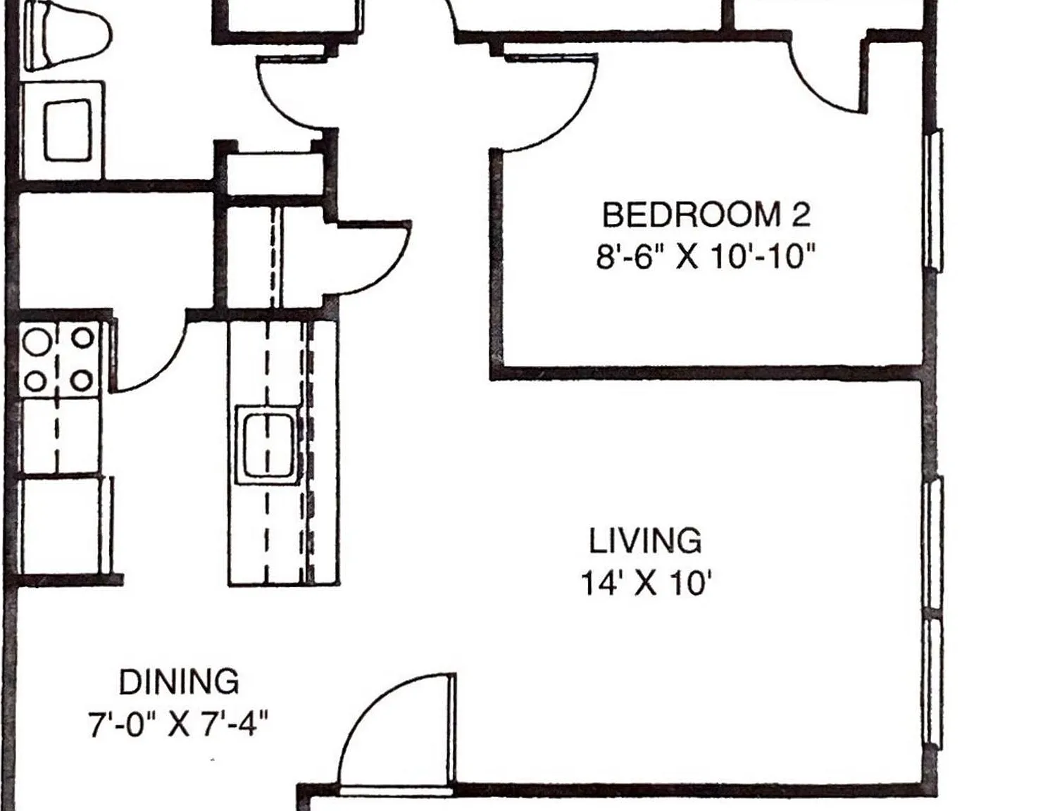 2 bed, 1.0 bath, 735 sqft, $1,300 — Photo 4