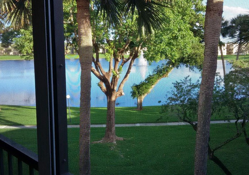 Lake view from condo