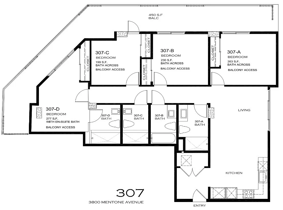 Floor plan Shared apartment Private suite and Bathroom
