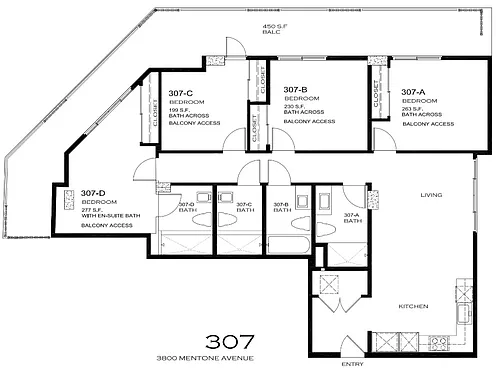 Floor plan Shared apartment Private suite and Bathroom