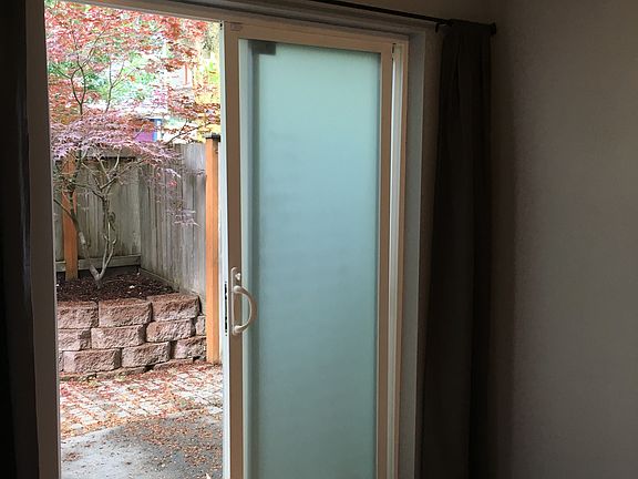 sliding door entry from study to patio
