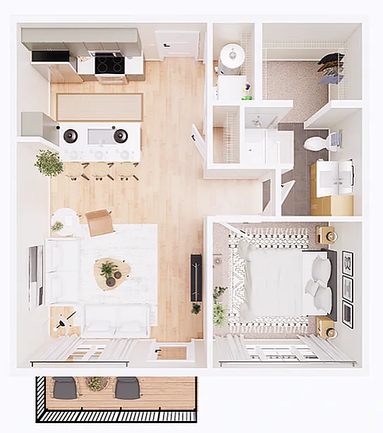 Floor plan Michael-1D