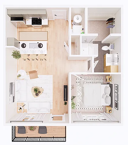 Floor plan Michael-1D