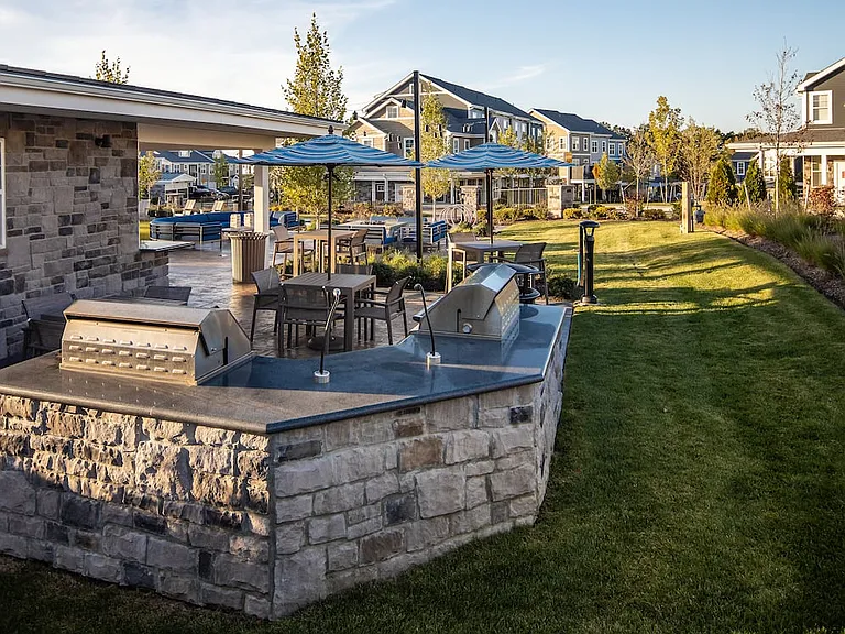 Phase II Courtyard grill area