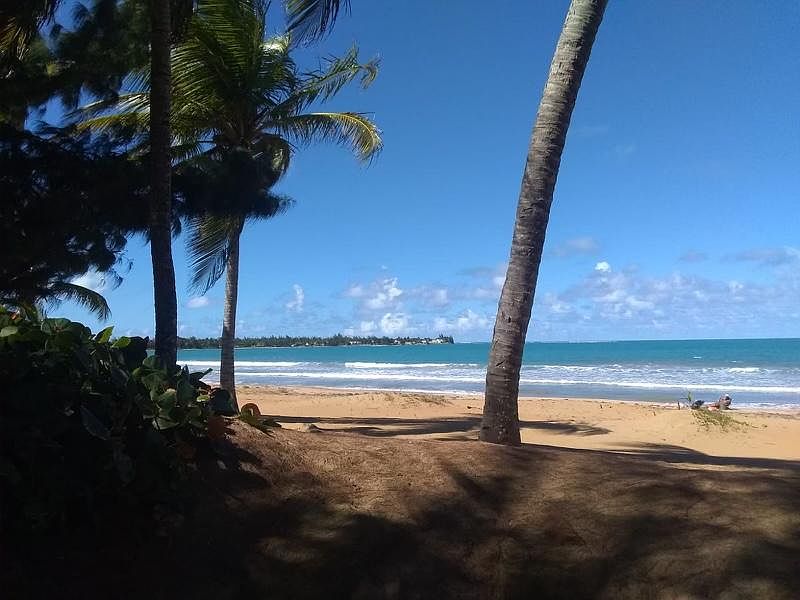 Apartment has direct access to the beach.