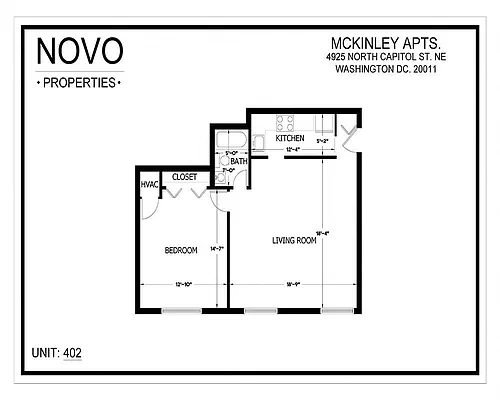 Floor plan 1 Bedroom
