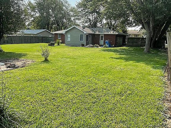 Large back yard