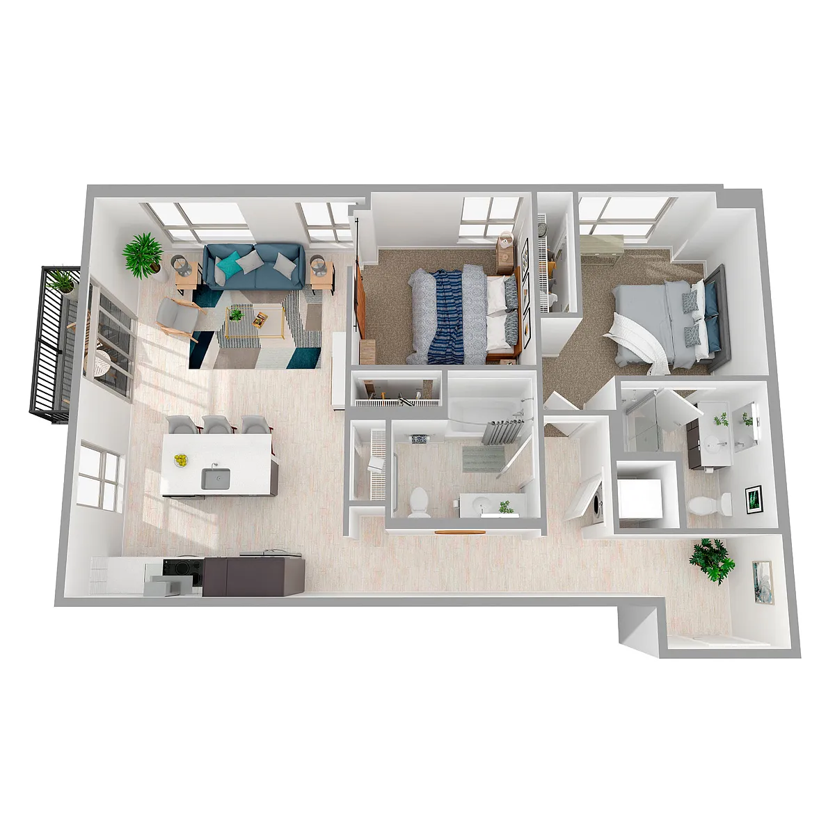 Floor plan 2x2 - ARCH - b8.2