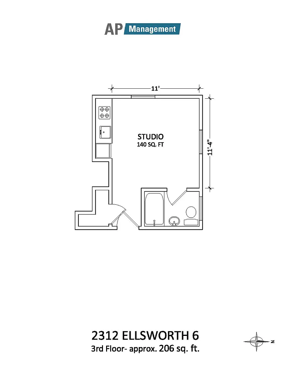 Floor plan Studio
