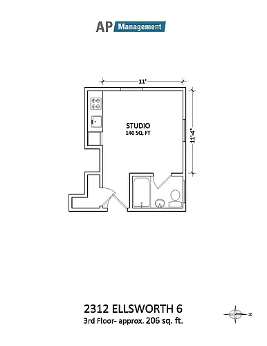 Floor plan Studio
