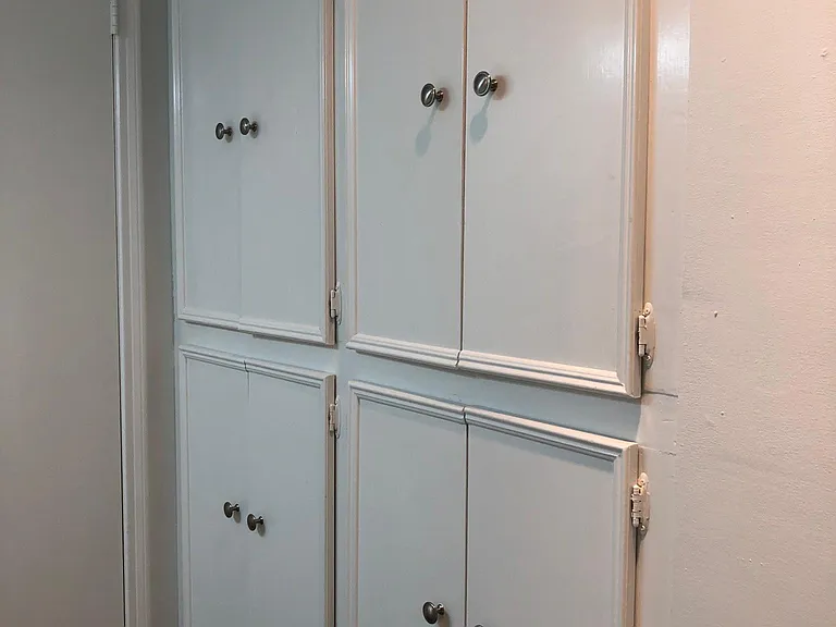 Bathroom storage in each bathroom