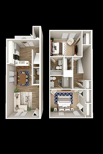 Floor plan Two Bedroom