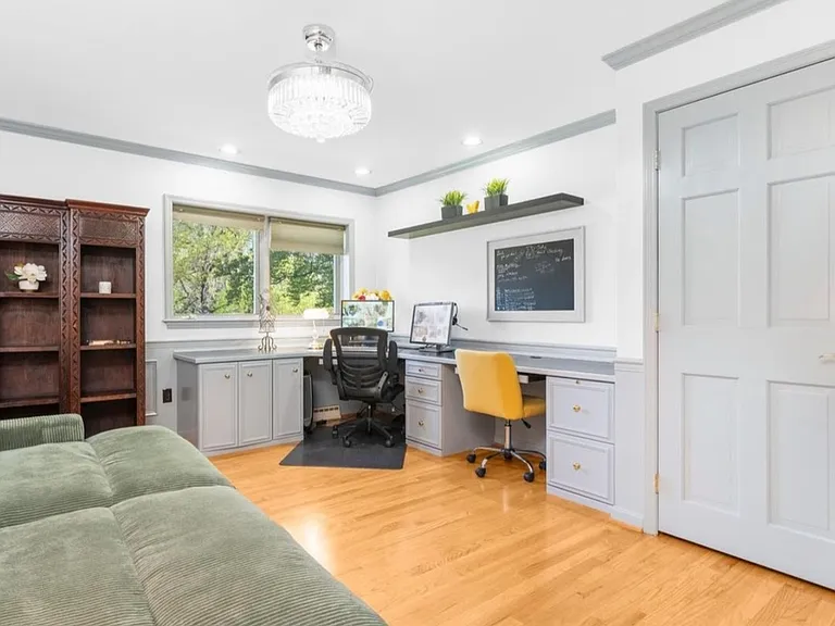 Bedroom with office built-ins. Great for college student and/or teen!
